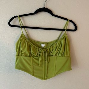 Garage Corset Tank in Green size M